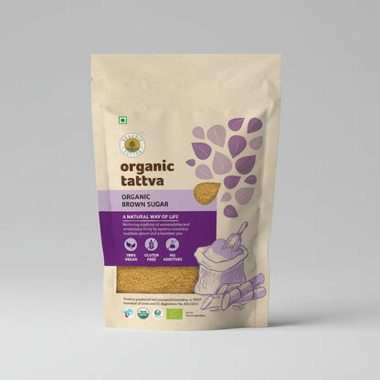 Organic Tattva Brown Sugar Pure and Hygienic Chemical Free (500g)