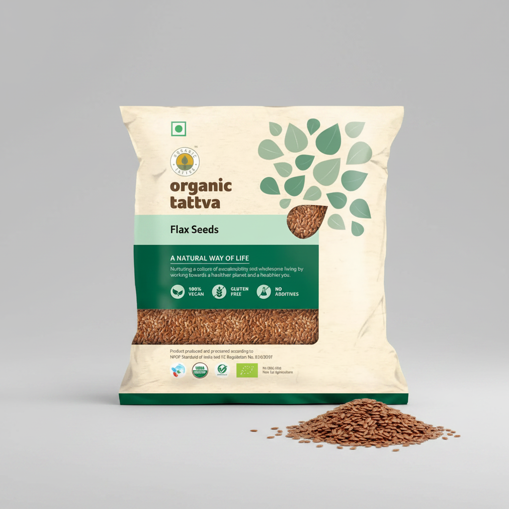 Organic Tattva Organic Flax Seeds (100g)