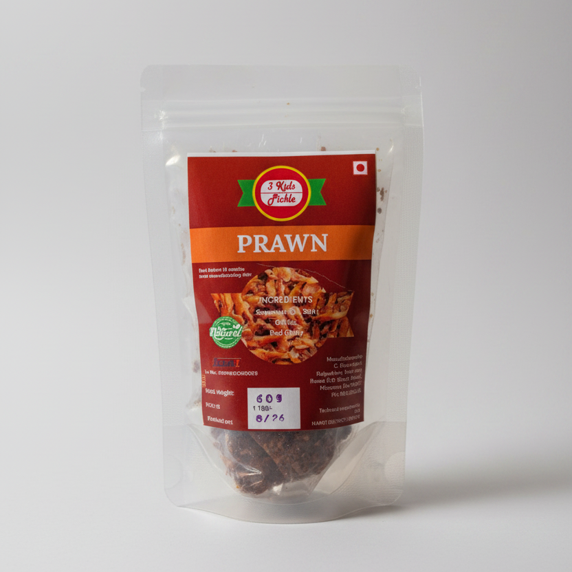 3 Kids Pickle Prawn 90g