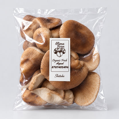 Shitake Mushroom 250g, Mima Farm Organic Fresh Aizawl