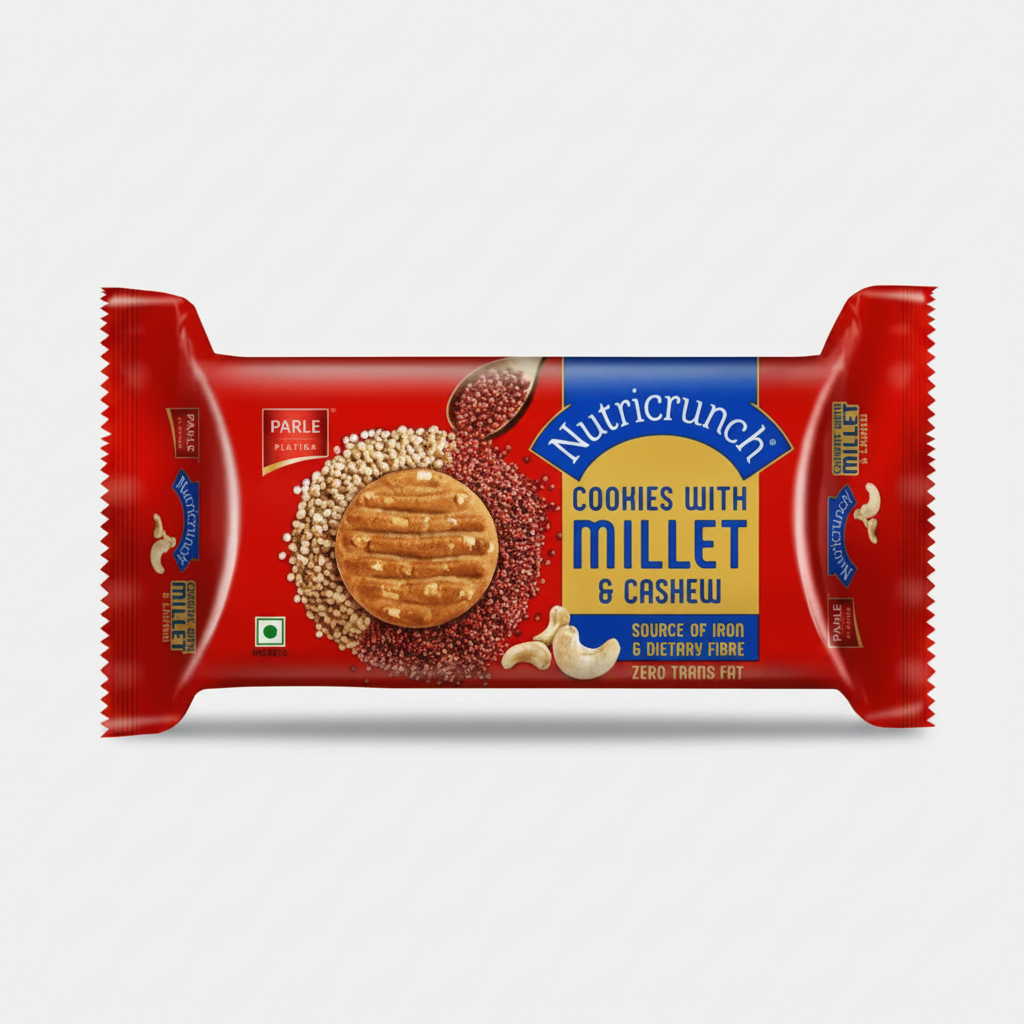 Parle Nutricrunch Cookies with Millet & Cashew (79.2g)