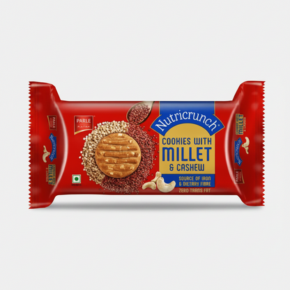 Parle Nutricrunch Cookies with Millet & Cashew (79.2g)