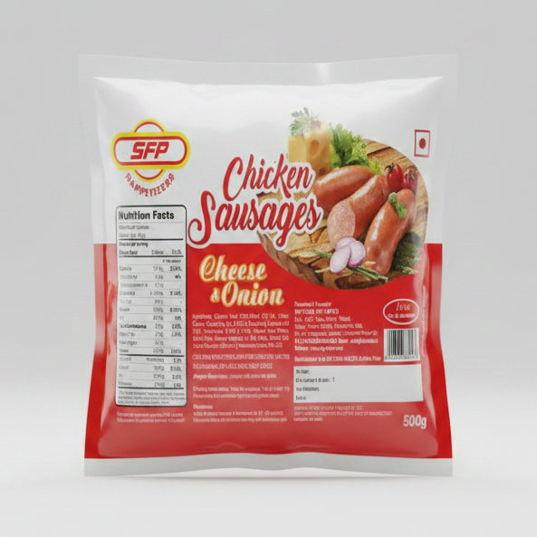 SFP Chicken Sausages Cheese & Onion (500g)