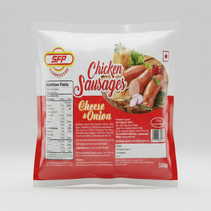 SFP Chicken Sausages Cheese & Onion (500g)