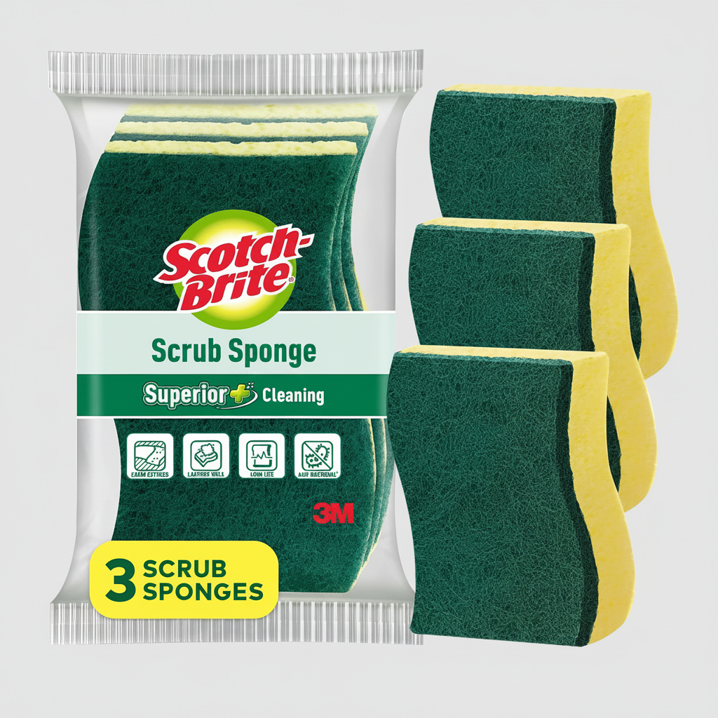 Scotch Brite Scrub Sponge (3pc)
