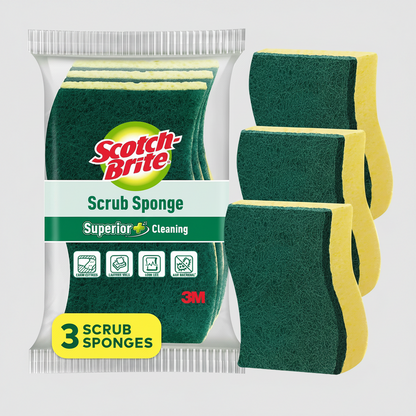 Scotch Brite Scrub Sponge (3pc)