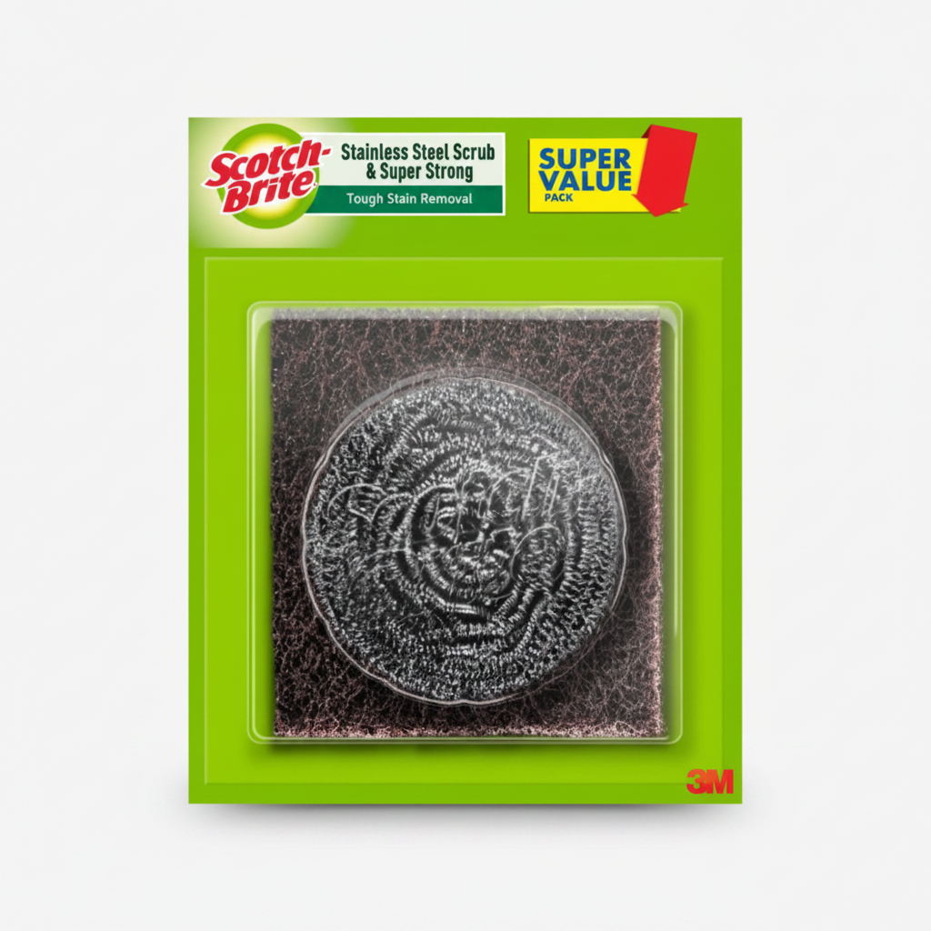 Scotch Brite Stainless Steel Scrub & Super Strong (1N)