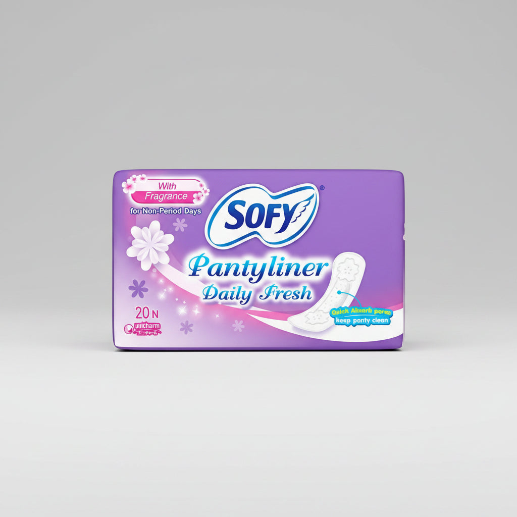 Sofy Daily Fresh Pantyliner Prevents Spotting (20 Pcs)