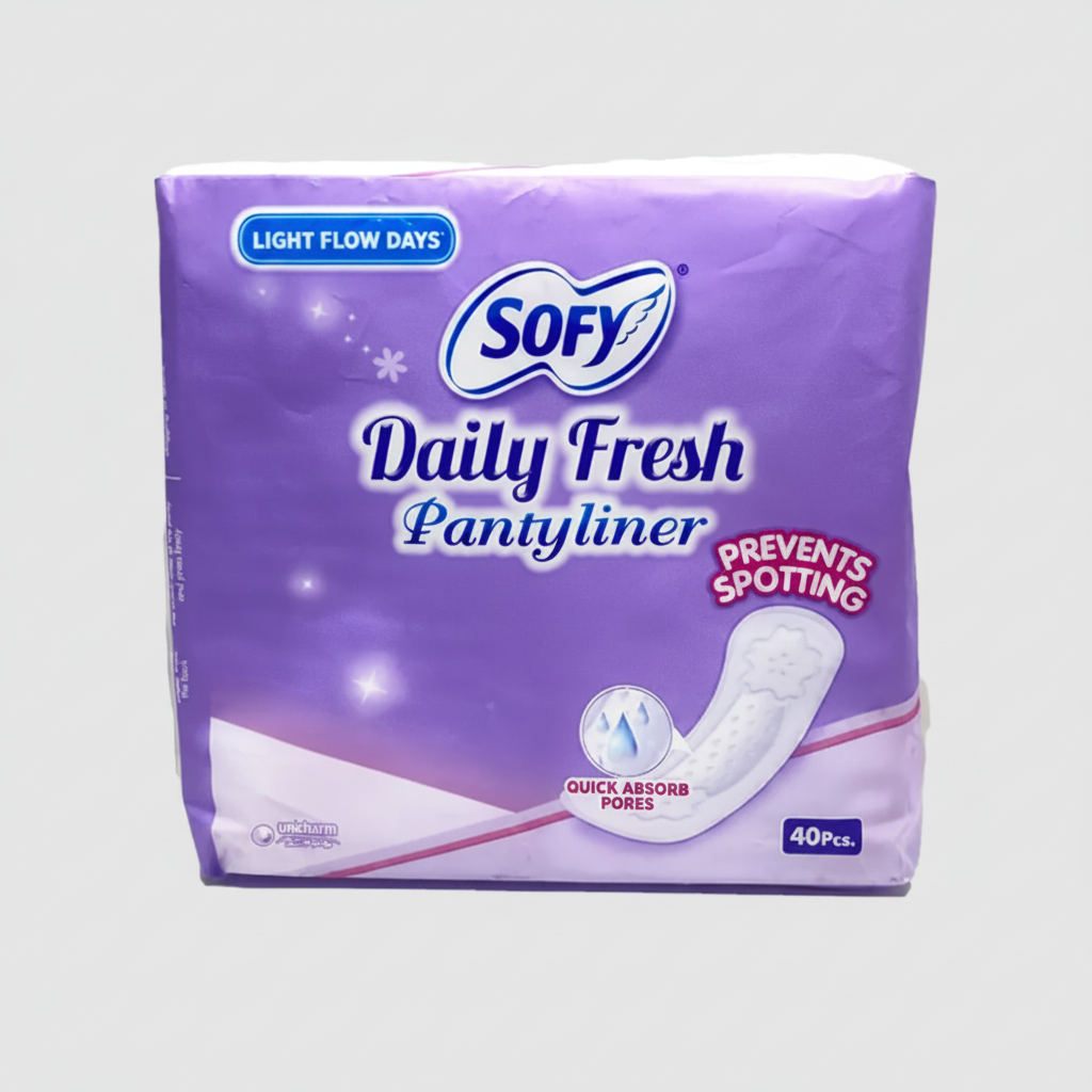 Sofy Daily Fresh Pantyliner Prevents Spotting (40 pcs)