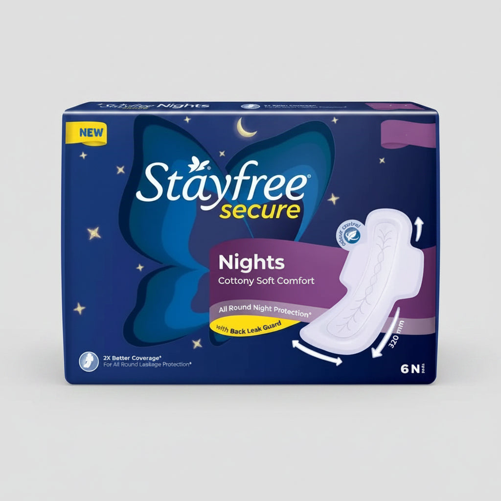 Stayfree Secure Night Cottony Comfort XXL (6 Units)