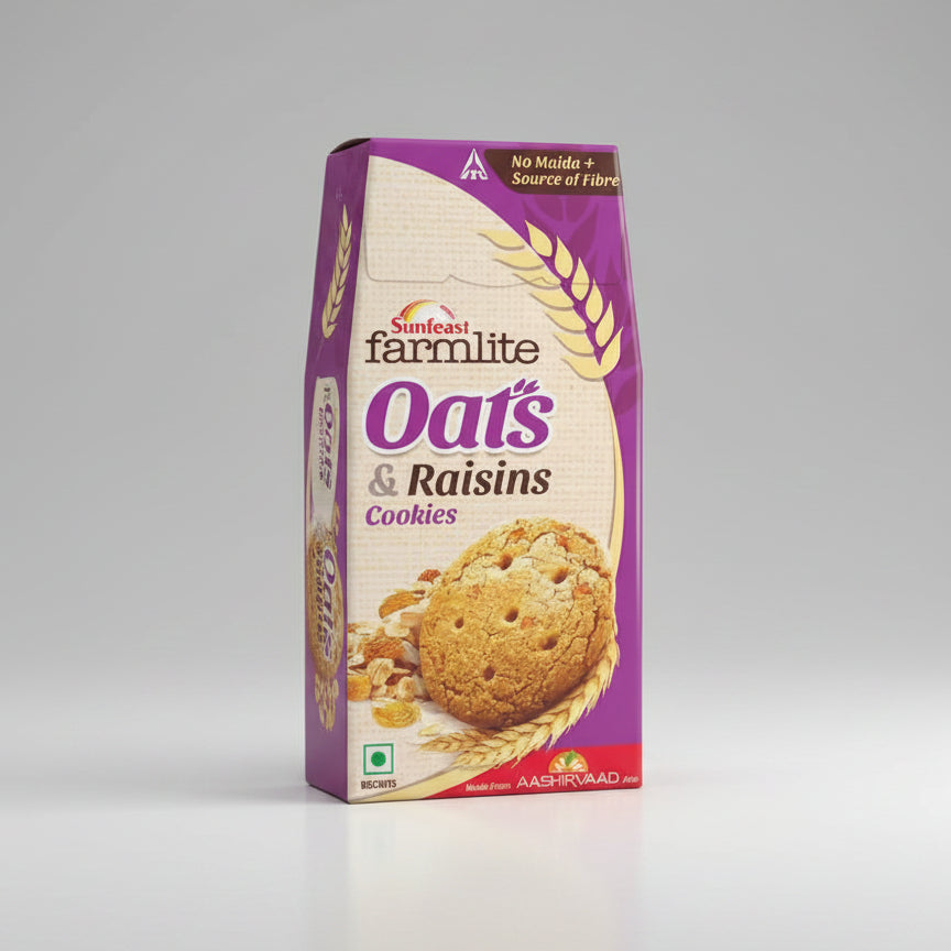 Sunfeast Farmlite Oats & Raisins Cookies (150g)
