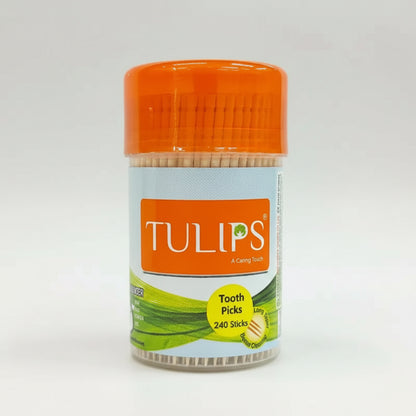 Tulips Ear Buds Paper Stick Cotton Swabs (10N)