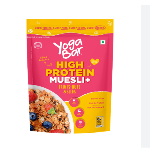 Yoga Bar High Protein Muesli Fruits Nuts Seeds (350g)