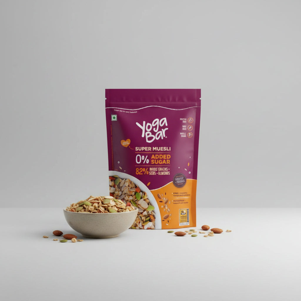Yoga Bar Super Muesli Whole Grains Seeds Nuts & Dry Fruits (400g)