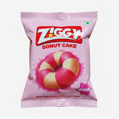 Ziggy Donut Cake Strawberry Vanilla Cake (53g)