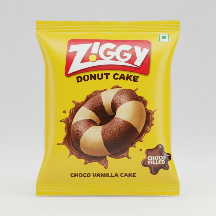 Ziggy Donut Choco Vanilla Cake (53g)