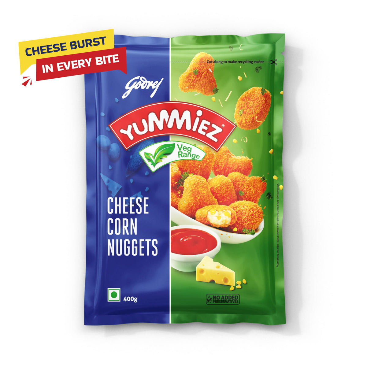 Yummiez Cheese Corn Nuggets 400g